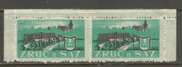 TSCHECHISCHES Republik ZRUC N. Saz Advertising Stamp In Pair MNH - Ungebraucht