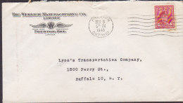 Canada THE WERLICH MANUFACTURING Co., PRESTON Ont. 1949 Cover Lettre To USA George VI. Stamp - Covers & Documents