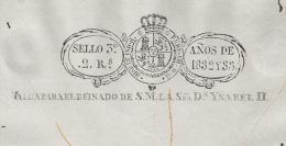 1832-PS-17.CUBA ESPAÑA SPAIN. SEALLED PAPER  ISABEL II.PAPEL SELLADO .SELLO 3ro.HABILITADO NUEVO. - Voorfilatelie