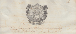 1836-PS-7.CUBA ESPAÑA SPAIN. SEALLED PAPER . ISABEL II PAPEL SELLADO .SELLO ILUSTRES . - Voorfilatelie