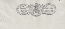 1836-PS-10.CUBA ESPAÑA SPAIN. SEALLED PAPER ISABEL II .PAPEL SELLADO .SELLO 1ro .NUEVO . - Prefilatelia