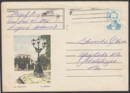 1973-EP-8 CUBA 1973. Ed.170b. ENTERO POSTAL. POSTAL STATIONERY. JOSE MARTI. EL TEMPLETE. LUYANO. HABANA. USED. - Brieven En Documenten