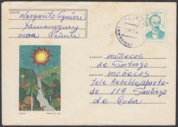 1974-EP-17 CUBA 1974. Ed.172a. ENTERO POSTAL. POSTAL STATIONERY. JOSE MARTI. SOROA. PINAR DEL RIO. USED. CARTERIA. RARA - Cartas & Documentos