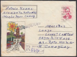 1974-EP-25 CUBA 1974. Ed.173b. ENTERO POSTAL. POSTAL STATIONERY. TRINIDAD. LAS VILLAS. CERTIFICADO. CAMAGUEY. SIN SELLO. - Brieven En Documenten