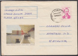 1975-EP-24 CUBA 1975. Ed.176a. ENTERO POSTAL. POSTAL STATIONERY. ESCUELA CONRADO BENITEZ. MATANZAS. USED. - Cartas & Documentos