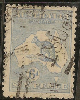 AUSTRALIA 1915 6d Pale Ultramarine SG 38d U #LT74 - Used Stamps
