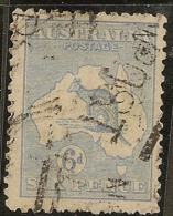 AUSTRALIA 1915 6d Pale Ultramarine SG 38d U #LT74 - Gebraucht