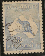 AUSTRALIA 1915 6d Blue SG 38 U #LT71 - Oblitérés