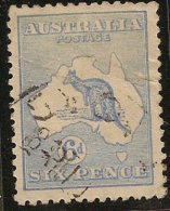 AUSTRALIA 1915 6d Blue SG 38 U #LT71 - Usati