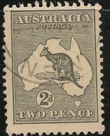 AUSTRALIA 1915 2d Dark Grey SG 35 U #LT52 - Gebraucht