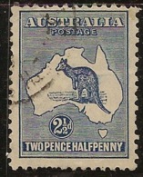 AUSTRALIA 1915 2 1/2d Blue SG 36 U #LT55 - Oblitérés