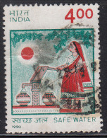 India Used 1990, Safe Driniking Water, Sun, Nature, For Good Health, Astronomy, - Used Stamps