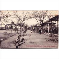 CDRLTP5367-LFTD10201.Tarjeta Postal DE CIUDAD REAL.Arboles,templete Y Personas Paseando.Paseo De San Gregorio En PUERTOL - Ciudad Real