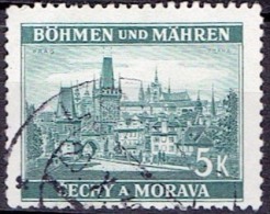 BOHEMIA & MORAVIA # STAMPS FROM YEAR 1939 STANLEY GIBBONS 35 - Gebraucht