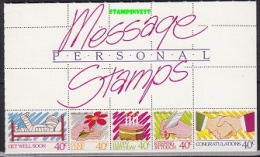 New Zealand 1988 Personal Message Stamps Booklet ** Mnh (20542) - Postzegelboekjes