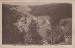 AK Bahnhof Zöblitz Stempel Pobershau Erzgebirge Blick Oberlauterstein Auf Rittersberg Bei Marienberg Lengefeld Pockau - Zoeblitz