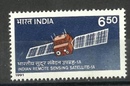 INDIA, 1991, 3 Years Of Operation Of Indian Remote Sensing Satellite-1A,   MNH, (**) - Neufs