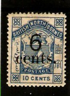 NORTH BORNEO 1891 - 92 6c On 10c  SG 56 MOUNTED MINT Cat £60 - North Borneo (...-1963)