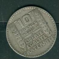 Piece, Argent Silver  10 Francs  Type Turin Année 1930 - Pia11008 - 10 Francs