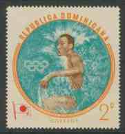 Dominican Republic 1960 Mi 725 ** Masuru Furukawa (*1936) Japanese Swimmer – Olympic Gold 200 M Breaststroke (1956) - Sommer 1956: Melbourne