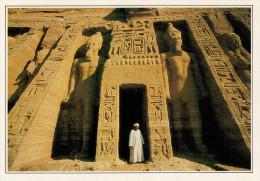 EGITTO:   ABU SIMBEL: IL TEMPIO DI NEFERTARI     (NUOVA CON DESCRIZIONE DEL SITO SUL RETRO) - Abu Simbel