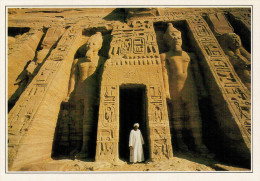 EGITTO:   ABU SIMBEL: IL TEMPIO DI NEFERTARI     (NUOVA CON DESCRIZIONE DEL SITO SUL RETRO) - Temples D'Abou Simbel