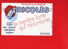 BUVARD - RICQLES - La Menthe Forte Qui Réconforte - Schnaps & Bier