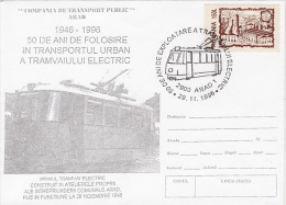 15805- TRAM, TRAMWAY, ARAD TRAMWAY ANNIVERSARY, SPECIAL COVER, 1996, ROMANIA - Tramways