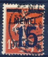 ##K1180. Memel 1921. Surprinted French Stamp. Michel 34. Used. - Usados