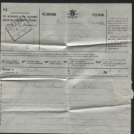 CHEMINS DE FER SPOORWEG ANHEE S/ Télégramme Telegram 3/1/40 (605) - Telegrammen