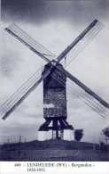 LENDELEDE (W.Vl.) - Molen/moulin - Blauwe Prentkaart Ons Molenheem Van De In 1952 Verdwenen Bergmolen - Lendelede