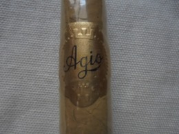 Ancien - Cigare Avec Bague "AGIO 1904/1954" - Années 60 - - Bauchbinden (Zigarrenringe)
