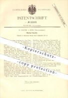 Original Patent - H. Mader In Isny , 1882 , Wechselkassette , Fotografie , Fotograf , Kamera !!! - Isny