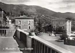 UMBRIA-TERNI-MONTECCHIO PIAZZA GARIBALDI VEDUTA PANORAMA ANNI 50 - Andere & Zonder Classificatie