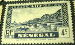 Senegal 1935 Buildings - Faidherbe Bridge 4c - Mint - Unused Stamps