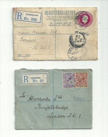 2 LR  De GRDE BRETAGNE  De 1923  ( Entier ).+ Un Feuillet D'oblitérations Diverses.......à Voir...... - Sonstige & Ohne Zuordnung