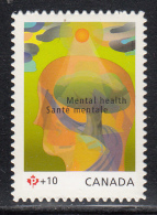 Canada MNH Scott #B15i (P) + 10c Natural Scenery Flowing Through Outline Of Human Figure - Mental Health - Unused Stamps