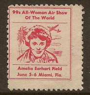 USA 1948 Amelia Earhart Label MNG #LS0142 - Souvenirs & Special Cards