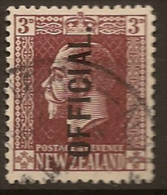 NZ 1915 3d KGV Official Cowan P14 SG O99b U #LM218 - Dienstzegels