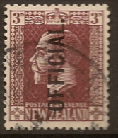 NZ 1915 3d KGV Official Cowan P14 SG O99b U #LM218 - Service