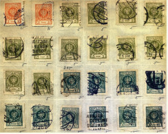 260 Briefmarken Polen 1920er Jahre  -  Gestempelt  -  Mit Falz Auf Pergamentpapier - Colecciones