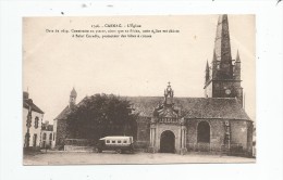 Cp , Automobiles , Bus & Autocars , Camion , 56 , CARNAC , L´église , Date De 1639 , Vierge , Ed : Nel - Autobus & Pullman