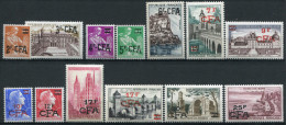 REUNION - N° 331 À 341 ** - TB - Unused Stamps