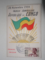 FDC 1er Anniversaire De L'Independance 1958 - Covers & Documents