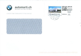 Schweiz Bern-Niederwangen WebStamp (Internetmarke) BMW-Autohaus Pro Clima Baum B-Standard Label BMW Automarti - Storia Postale