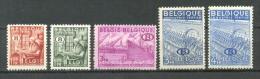 1948 - 1949 BELGIUM ON SERVICE MICHEL: D42-46 MNH ** - Other & Unclassified