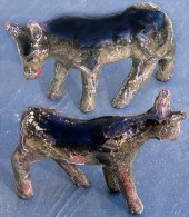 Jouet Ancien : Grand Chien-loup En Matière Composite - Soldados De Plomo