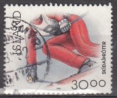 Islanda, 1992 - 30k Skiing - Nr.709 Usato° - Usati