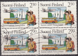 Finlandia, 1987 - 2,30m Summer, Quartina - Nr.749 Usata° - Blocks & Sheetlets