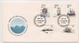 SHIPS ON THE ANTARTIC - AUDSTRALIAN ANTARTIC TERRITORY - 1980 FIRST DAY OF ISSUE Cacheted COVER - Polar Ships & Icebreakers